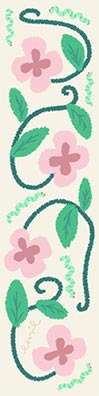 Caterpillar Flower Bookmark